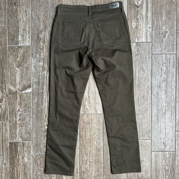 Levis Signature Jeans Straight Leg Womens 10M Army Green Cowboy Western Ranch - Picture 8 of 10